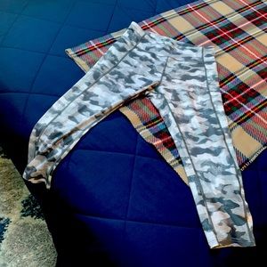 Grey camo workout pants